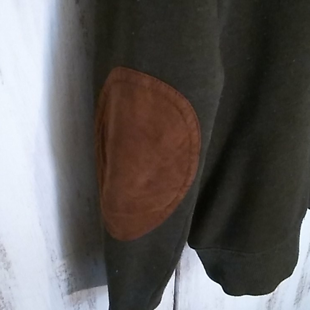 Men's XS patch elbow cardigan - Picture 3 of 5